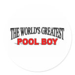 The World's Greatest Pool Boy stickers