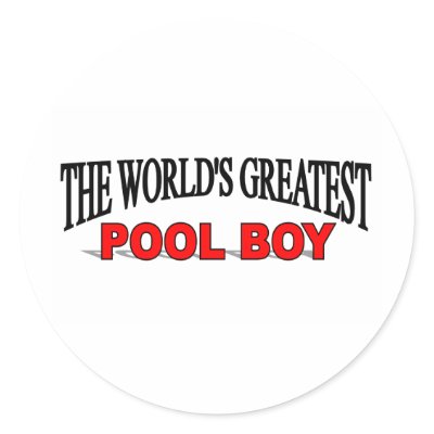 The World's Greatest Pool Boy Sticker by theworldsgreatest