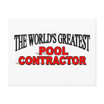 The World's Greatest Pool Contractor postcards