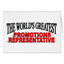 The World's Greatest Promotions Representative Card