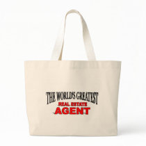 The World's Greatest Real Estate Agent Canvas Bags