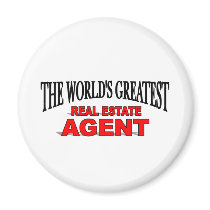 The World's Greatest Real Estate Agent Fridge Magnets