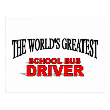 The World's Greatest School Bus Driver Postcard