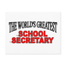 The World's Greatest School Secretary Post Card
