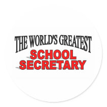 The World's Greatest School Secretary Sticker