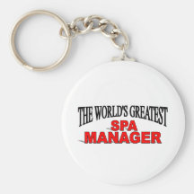 The World's Greatest Spa Manager Key Chains