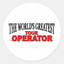 The World's Greatest Tour Operator Round Stickers