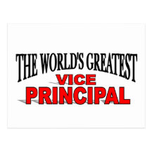 The World's Greatest Vice Principal Post Card
