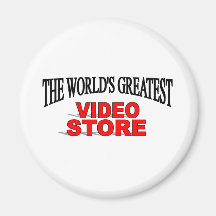 The World's Greatest Video Store Fridge Magnet