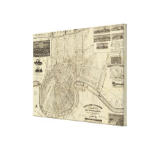 The World's Industrial Stretched Canvas Print