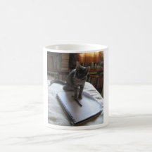 THE WRITER'S WORK IS NEVER DONE! COFFEE MUG
