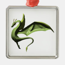 The Wyrm, transparent background Christmas Ornament