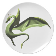 The Wyrm, transparent background Party Plates