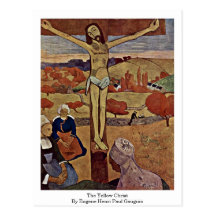 The Yellow Christ By Eugene Henri Paul Gauguin Postcard