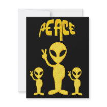 The Yellow Peace Alien Invitation