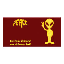 The Yellow Peace Alien Photo Cards