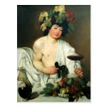 The Young Bacchus, Caravaggio Post Card