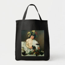 The Young Bacchus, Caravaggio Tote Bags
