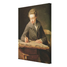 The young draughtsman, Carle Vernet, 1772 Canvas Print