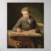 The young draughtsman, Carle Vernet, 1772 Posters