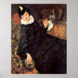 The young Parisian woman by Wilhelm Leibl posters