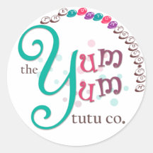 The Yum Yum Tutu Co. Round Sticker