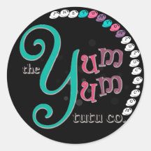 The Yum Yum Tutu Co. Round Sticker