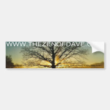 The Zen Of Dave Sticker No. 2 Bumper Sticker