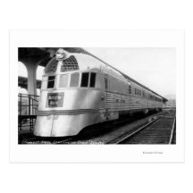 The ZepherStainless Steel Streamlined Train Post Cards