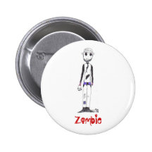 The Zombie Pinback Buttons