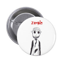 The Zombie Pinback Buttons
