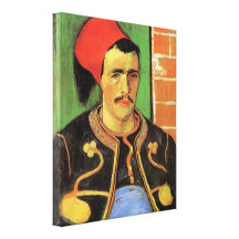 The Zouave Half Length by Vincent van Gogh Stretched Canvas Print
