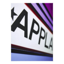 Theatre Applause Sign Personalized Invites
