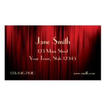 Theatre Curtain Business Card