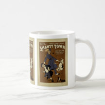 Théâtre de cru de ville d'hutte mugs à café