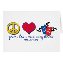 Théâtre de la Communauté d'amour de paix Cartes De Vœux