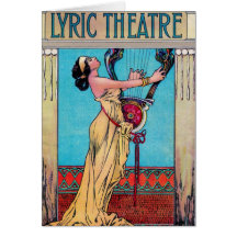 Théâtre lyrique carte de vœux