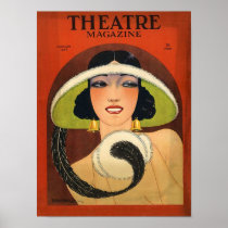 Theatre Magazine Cover 1924 Vintage Print