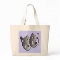 Theatre masks tote bag