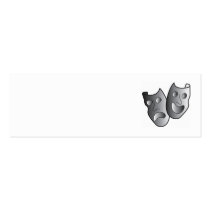 Theatre masks profile cards
