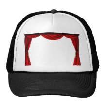 Theatre or cinema curtains hat