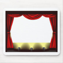 Theatre stage mousepad