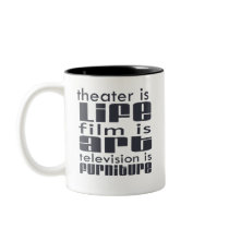 Theatre vs Film vs TV Mug