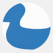 theblueduck round stickers