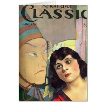Theda Bara Silent Movie Actress Card