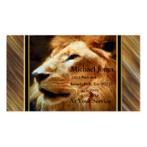 Thee Majestic Lion Business Card Template