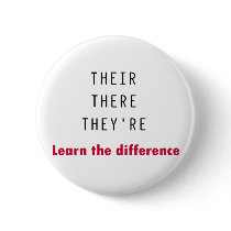 Their There They're Button