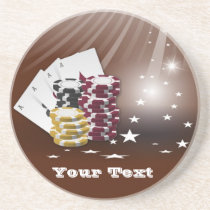 Thème de casino dessous de verres