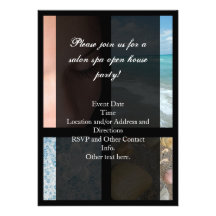 Thème de luxe de station thermale invitations personnalisées