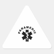 Thème d'infirmier sticker en triangle